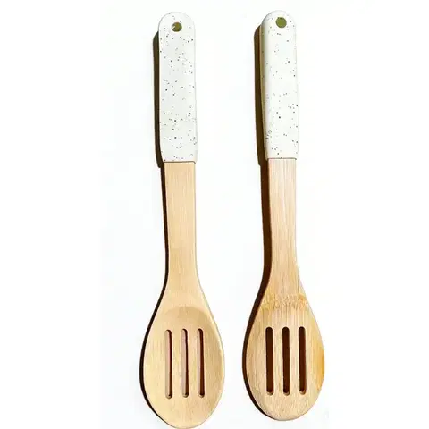 Dekorácie a bytové doplnky Varecha s otvormi bambus biela rukoväť 32*6cm ut04332bs17