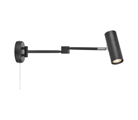 Svietidlá Markslöjd 109181 - stmievateľné LED nástenné svietidlo ARLO LED/4,9W/230V čierne 109181