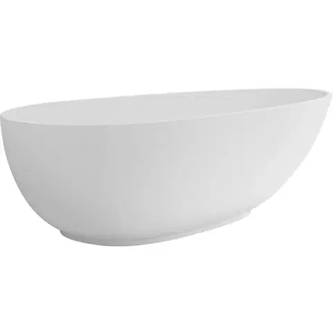 Vane CERANO - Vaňa z liateho mramoru Aura - voľne stojaca - biela matná - 180x90x58 CER-VELA1050W