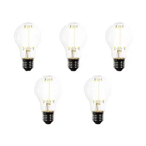 LED osvetlenie Sada 5 stmievateľných LED žiaroviek E27 A60 číra 7,2W 1521 lm 3000K