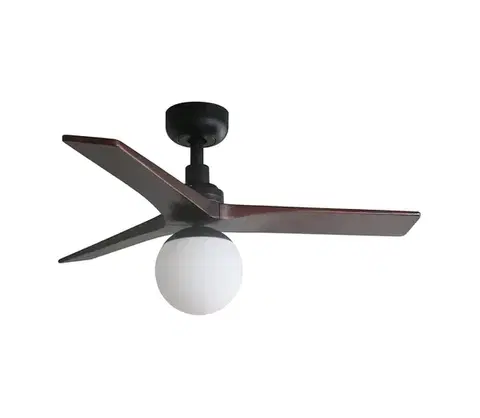 Ventilátory FARO Barcelona FARO 34278-11L - Stropný látor KLIM S 1xE27/15W/230V orech/čierna + DO 342781B