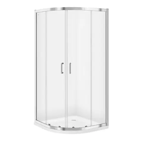 Sprchovacie kúty CERSANIT - SPRCHOVÝ KÚT štvrťkruh 90x190 TRANSPARENT SKLO S154-002