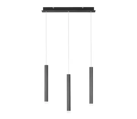 Svietidlá Leuchten Direkt 15203-18 - LED Luster na lanku 3xLED/4,8W/230V čierna 15203-18