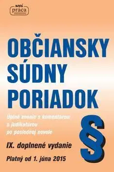 Zákony, zbierky zákonov Občiansky súdny poriadok