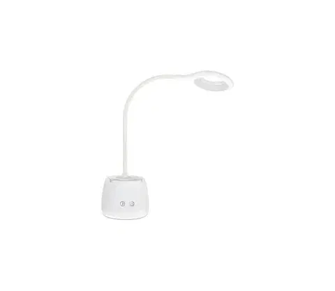 Lampy  LED Stm. flexi. nabíjacia stolná lampa LUSIA LED/5W/5V 3000/4000K 1200 mAh biela 004028