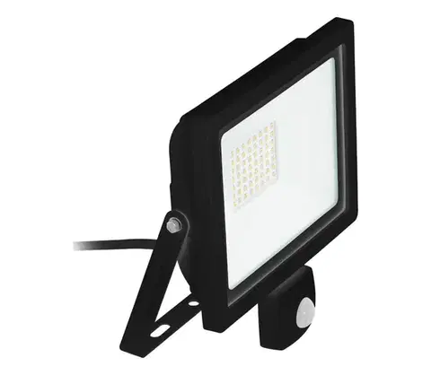 LED osvetlenie Eglo 64869 - LED Reflektor so senzorom FILETTI LED/10W/230V 3000K IP44 čierna 64869