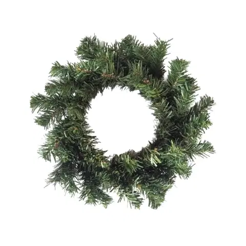 Vianočné dekorácie Umelý zelený veniec nezdobený, pr. 30 cm, pr. 30 cm