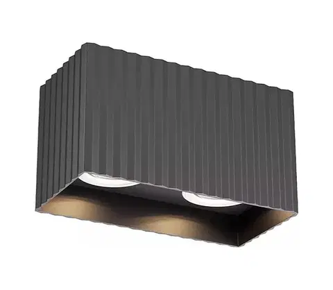 Svietidlá Redo 01-3412 - Bodové svietidlo DELPHI 2xGU10/7W/230V 16,1x8,1 cm čierna 01-3412
