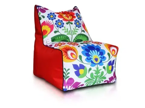 Sedacie vaky a kocky Sedací vak Solid Modern TiaHome - folklórny vzor