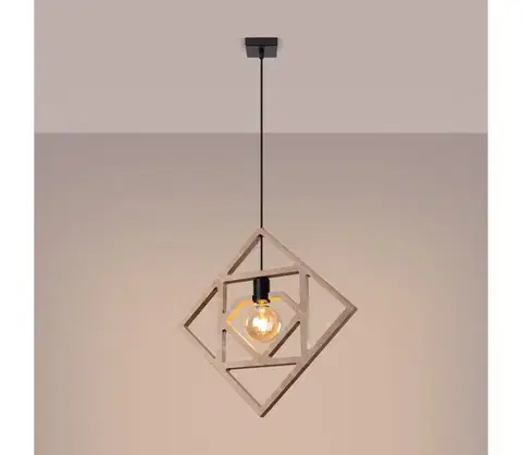 Svietidlá  SL.1757 - Luster na lanku CARO 1xE27/15W/230V buk SL.1757