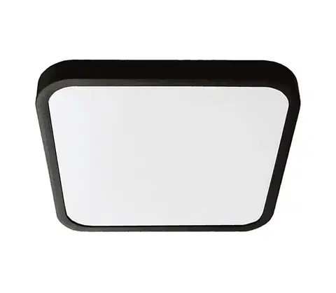 Svietidlá  LED Kúpeľňové stropné svietidlo LED/18W/230V 3000K IP44 25x25 cm čierna 76421