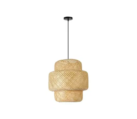 Svietidlá  08268L - Luster na lanku HILO 1xE27/40W/230V pr. 47 cm bambus 08268L