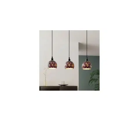 Svietidlá Eglo 97846 - Luster na lanku ROCCAFORTE 3xE14/40W/230V 97846