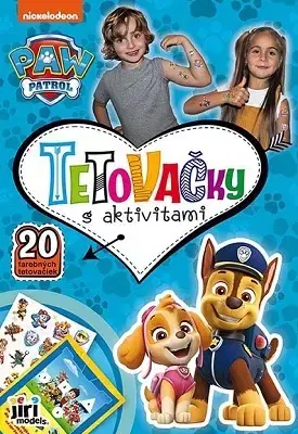 Nalepovačky, vystrihovačky, skladačky Tetovačky s aktivitami - Labková patrola