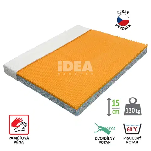 Matrace Matrac s poťahom IDEA VISCO 160x200x15 M25