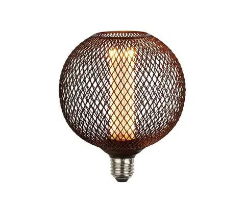 Žiarovky Searchlight 26003BK - LED dekoratívna žiarovka WIRE MESH E27/4,5W/230V 2700K 26003BK