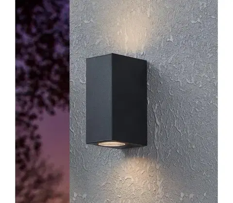 LED osvetlenie Eglo 900276 - LED Vonkajšie nástenné svietidlo JABAGA 2xGU10/4,6W/230V IP44 900276