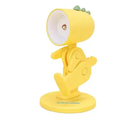 Lampy Bohemia-Design LED stolná lampa LED/0,06W/3xLR41 dinosaurus žltá DIN-Y