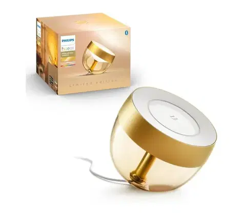 LED osvetlenie Philips - LED RGB Stmievateľná stolná lampaHue IRIS LED/8,2W/230V zlatá 871951426452600