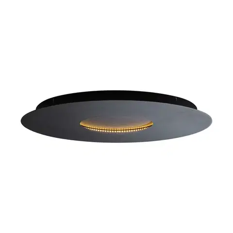 Stropné osvetlenie Moderné stropné svietidlo čierne 60 cm vrátane LED s 3-stupňovým stmievaním - Morning