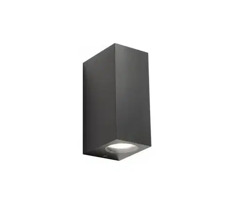 Svietidlá Redo 90152 - Vonkajšie nástenné svietidlo PUNTA 2xGU10/7W/230V IP44 90152