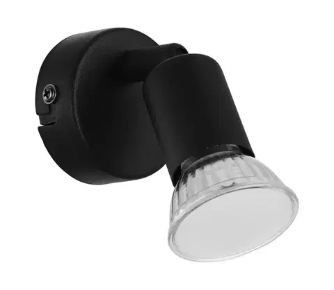 Svietidlá Eglo 32428 - LED Nástenné bodové svietidlo BUZZ-LED 1xGU10/2,8W/230V 3000K čierna 32428
