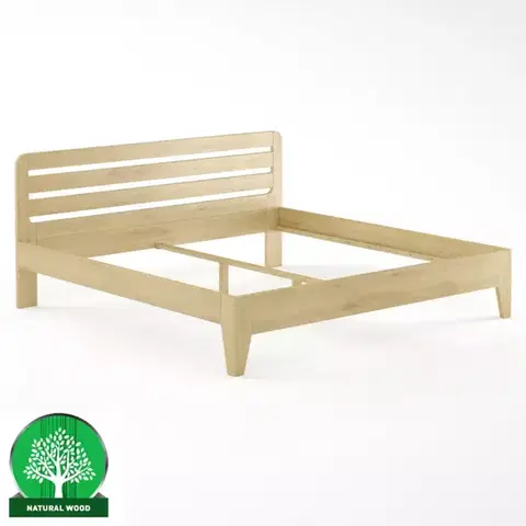 Drevené postele Posteľ buková LK189–180x200 prírodné