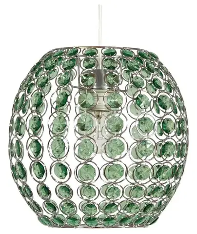 Stropná svetla RICA ZWIS 28 1X40W E27 ZELENÁ + KÁBEL 85-10523