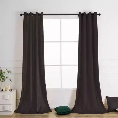 Závesy do spálne Záves na priechodkách VELVET PB103/200G/M2/6/140x250 cm hnedá