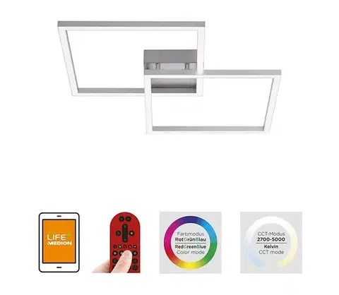 Svietidlá Leuchten Direkt 16429-55 - LED RGB Stmievateľné svietidlo 2xLED/12,5W/230V + DO 16429-55