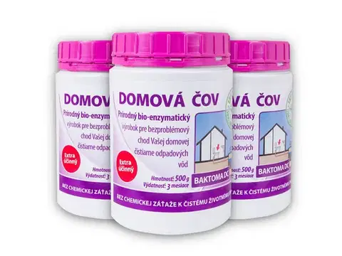 Upratovanie Baktérie do ČOV - Baktoma DC 0,5kg Baktoma DC - AKCIA 2+1: 3 x 0,5 kg