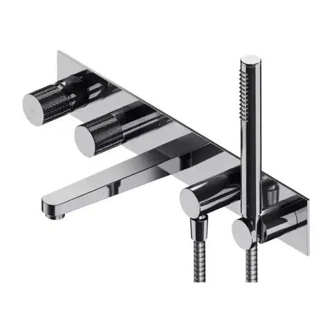 Kúpeľňové batérie OMNIRES - CONTOUR vaňová batéria 5-otvorová podomietková chróm /CR/ CT8037/1CR