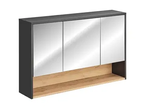 Kúpeľňový nábytok COMAD - Zrkadlová skrinka 120cm 3 dvierka BORNEO COSMOS 5907441299817