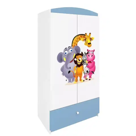 Skrine do izieb Skriňa Babydreams Modrá – Zoo