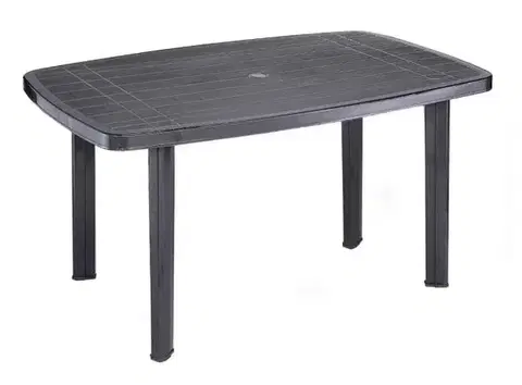 Záhradné stolíky Kinekus Stôl FARO antracit, plastový