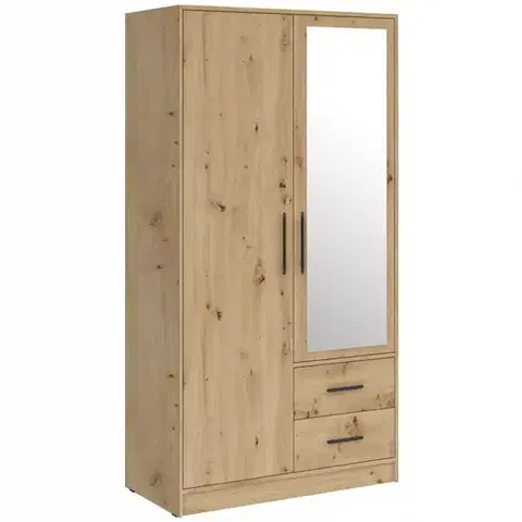 Šatníkové skrine Skriňa Smart SRL3 2DL artisan