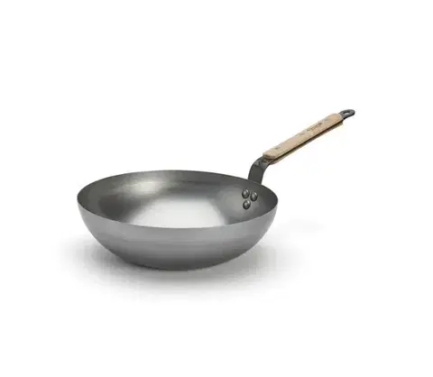 Panvice a hrnce De Buyer 5717.28 - Panvica Wok MINERAL B BOIS 28 cm 5717.28