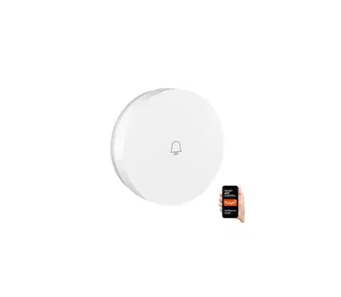 LED osvetlenie  NEO 07780L - Náhradné bezdrôtové tlačidlo pre zvonček IP55 Wi-Fi Tuya biela 07780L