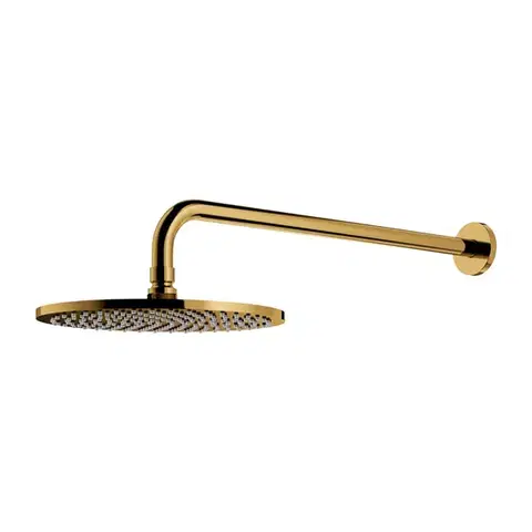 Sprchy a sprchové panely OMNIRES - SLIMLINE hlavová sprcha vrátane ramena, o25 cm zlatá /GL/ WGSET1GL