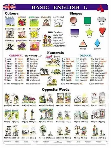 Gramatika a slovná zásoba Basic English I. - A4 karta - Kolektív autorov