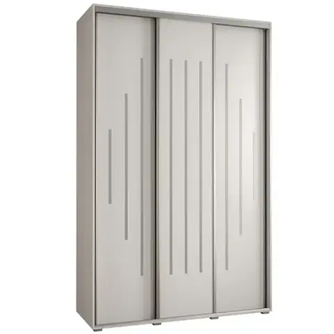 Šatníkové skrine Skriňa 45 Canaris 12 180 biela/silver
