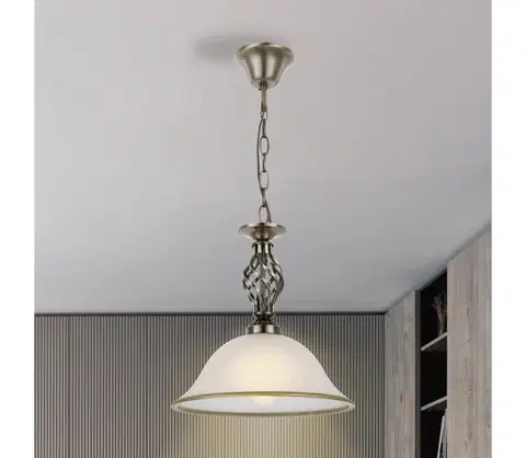 Svietidlá BRILAGI - Závesný luster na reťazi NOSTALGIA 1xE27/60W/230V 60208H-BRI