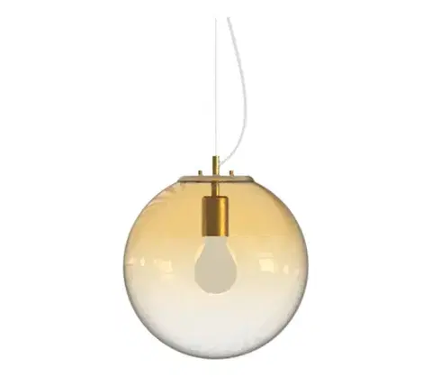 Svietidlá Ideal Lux - Luster na lanku MAPA 1xE27/42W/230V pr. 30 cm zlatá/dymová 346557