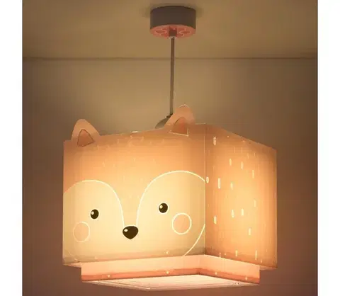 Svietidlá Dalber 64582 - Detský luster LITTLE FOX 1xE27/60W/230V 64582M