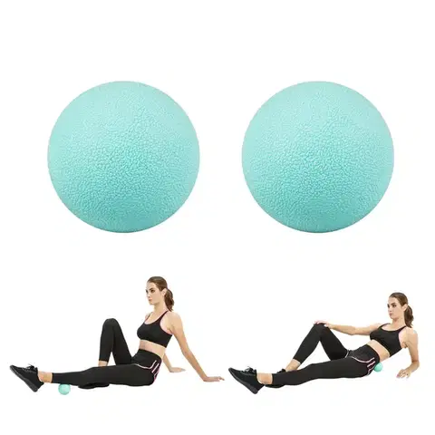 Masážne prístroje Masážne loptičky inSPORTline Thera 9 cm tyrkysová