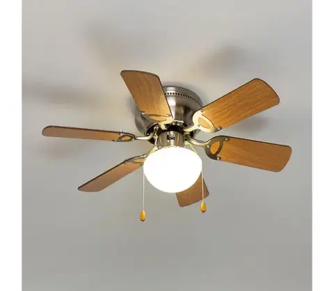 Ventilátory ZE - Stropný látor GALDANA 1xE27/60W/230V hnedá/béžová 03802-ZEV