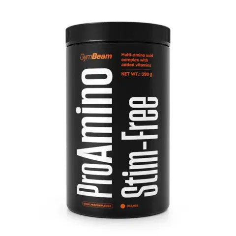 Komplexné aminokyseliny GymBeam ProAMINO stim-free pomaranč