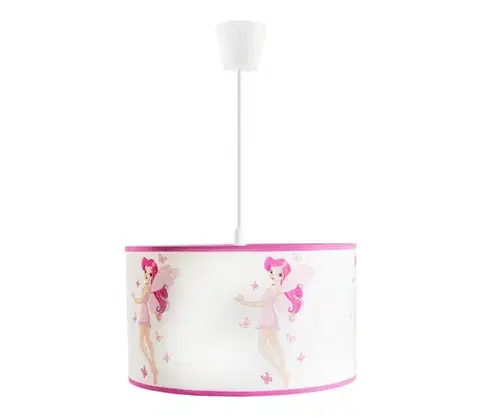 Svietidlá  Detský luster na lanku PRINCESS 1xE27/60W/230V 0910