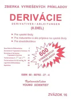 Matematika, logika Derivácie II.diel zväzok16 - RNDr. Marián Olejár