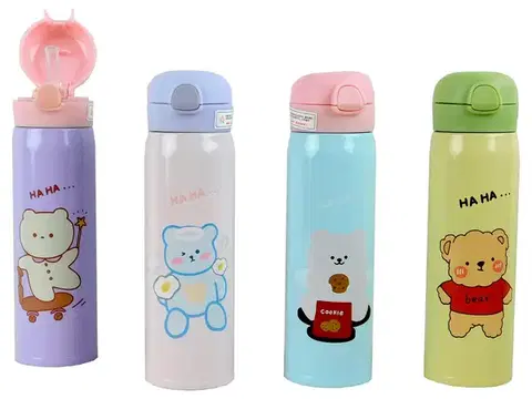 Termosky a termohrnčeky MAKRO - Termoska detská 460ml rôzne farby